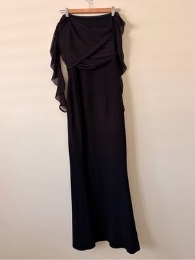 MARCELLA Monroe lack One-Shoulder Maxi Dress